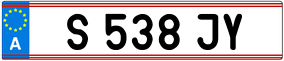Trailer License Plate